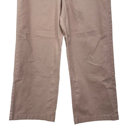 Old Navy Womens High-Rise Wide Leg Pants Size 10 SHORT  Beige Cotton Blend - Picture 9 of 11